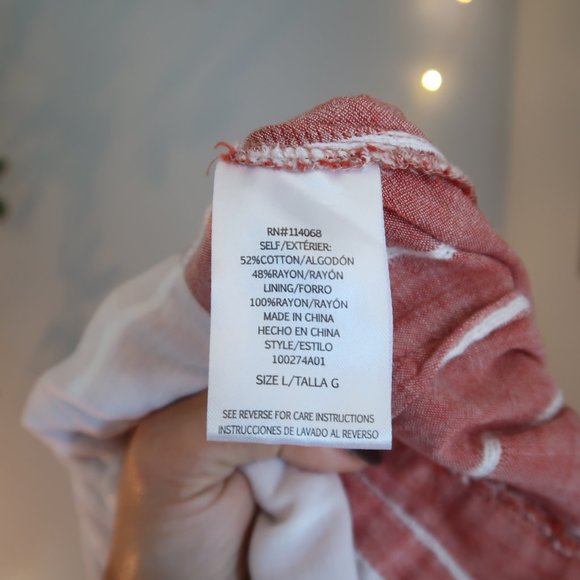 Ten Sixty Sherman Striped Pink V Neck Bow Romper - Picture 8 of 8